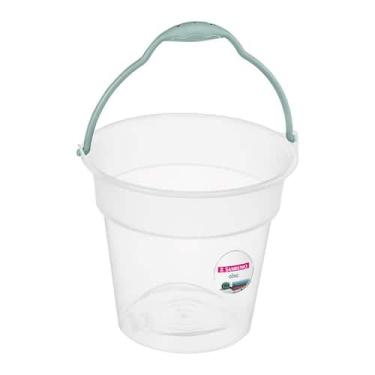 Imagem de Balde Plástico Transparente com Alça 15L Oba Sanremo