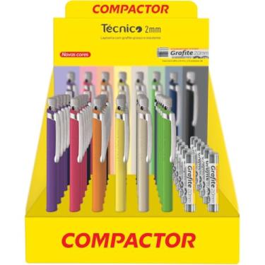 Imagem de Kit de Lapiseiras, Compactor, 2,0 mm, Técnico com Apontador, 36 Unidades