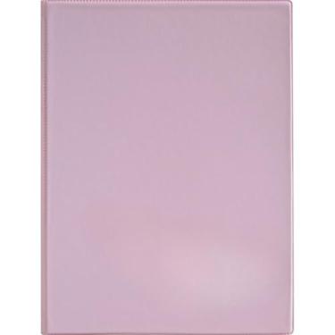 Imagem de Pasta Catalogo Cores Pasteis A4 Com 20 Envelopes Plásticos Transparentes Material Resistente Pvc Organiza Documentos Escritório(Rosa Pastel)