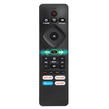 Imagem de Controle remoto por voz RF439A-V06 URMT26CND001 para Philips-TV-Remote Replacement, controle remoto inteligente para Philips LED 4K Android TV 43PFL5766/F7D 55PFL5766/F7D 55PFL5766/F7E 65PFL5766/F7D