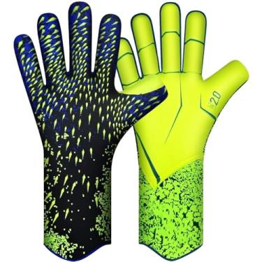 Imagem de QUICARD Luvas de goleiro de futebol, luvas de goleiro de futebol Ultimate Grip com tamanho 6/7/8/9/10, receptor forte, futebol americano para homens, meninos, jovens, adultos, crianças e mãos pequenas