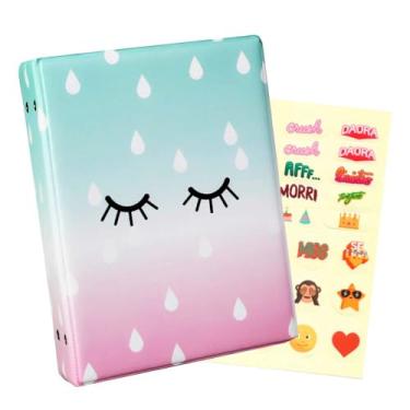 Imagem de Álbum 500 Fotos 10x15 Olhos na chuva com Adesivos