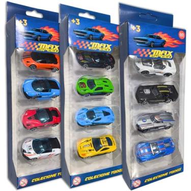 Imagem de Kit Carrinhos Metal Miniatura Hot Cars Carro Brinquedo Presente Menino 1:64 (8)