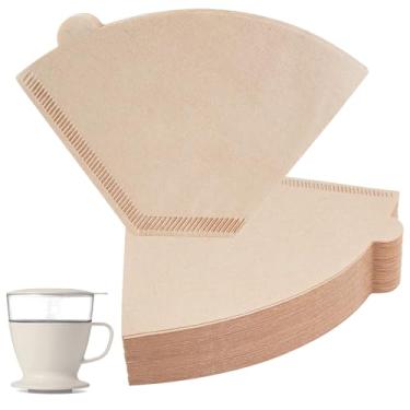 Imagem de Filtros de café de papel compatíveis com a cafeteira OXO, 100 peças de papel de filtro natural cone nº 2 para dosagem única OXO