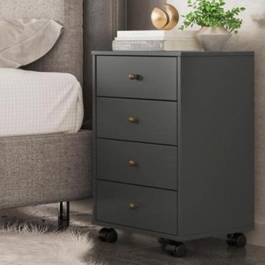 Imagem de Mesa De Cabeceira PRESENCE GRAFITE saimys