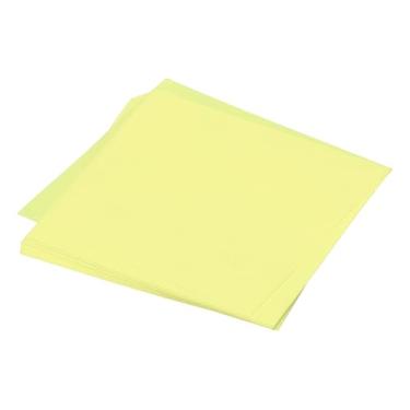 Imagem de 50 folhas de papel origami dupla face amarelo claro 7,5 x 7,6 cm folha quadrada para projetos de arte, iniciantes, decoração de presentes