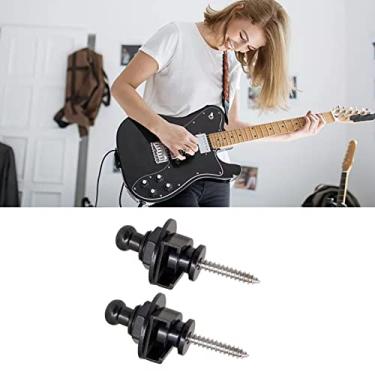 Imagem de XUXHOU Conjunto de Botões de Alça de Guitarra de Metal Durável para Fácil Instalação e Alívio de Peso - Kit de Botões de Extremidade Antiderrapante para Guitarra
