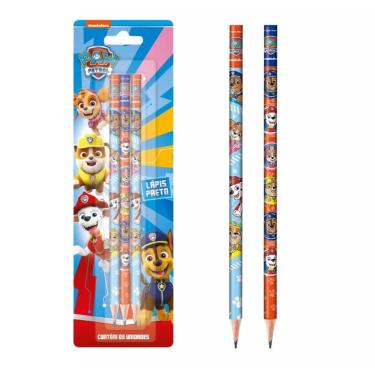 Imagem de Lapis Preto Hb Patrulha Canina Cartela Com 3 Unidades - Tris