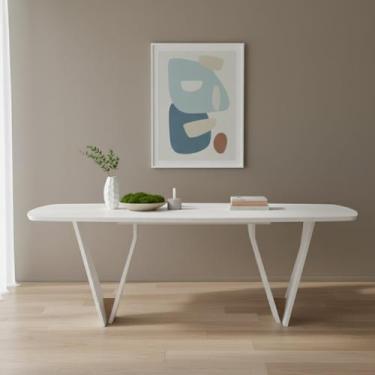 Imagem de Mesa de Jantar 6 Lugares Retangular Tampo MDF Linha Lavanda - Herval