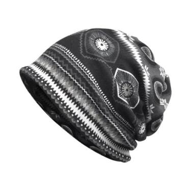 Imagem de Gorro Feminino de Algodão - Estilo Vintage para Outono/Inverno, Cinza