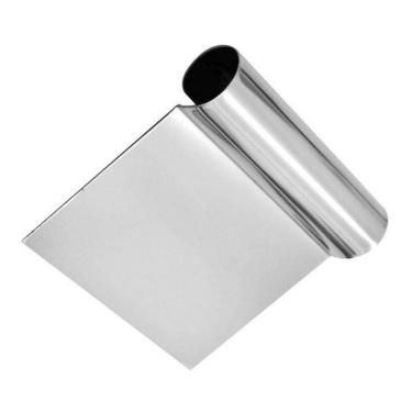 Imagem de Espátula De Bolo Tubular Em Inox Raspador Alisadora +