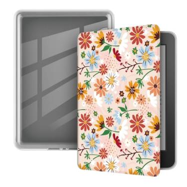 Imagem de Akacy Capa transparente e macia com estampa pintada para Kindle de 15.2 cm 8ª geração (modelos SY69JL) Capa traseira de borracha TPU de silicone flexível e fina, fina, com cantos reforçados (6)