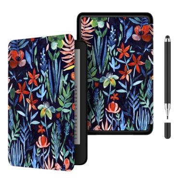 Imagem de Akacy Capa protetora de couro PU com padrão pintado para Kindle Paperwhite de 7 polegadas (Geração 2024), fina e leve, à prova d'água (1)