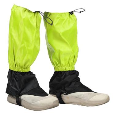 Imagem de YELARXI Polainas de perna, polainas de neve para caminhadas à prova d'água ajustáveis e leves para botas de neve com alça para os pés - Adequado para (sapatos de neve/caminhada/caça/escalada), 45,7 cm