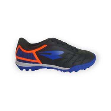 Imagem de Chuteira Infantil Society Dray Topfly Preto e Azul-Masculino