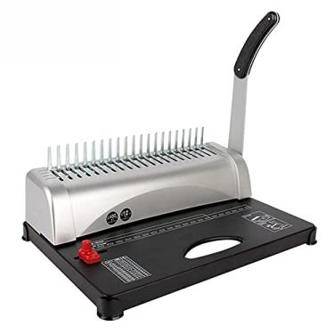 Imagem de 21 Hole Binding Machine, 12 Sheet Punch Capacity, 450 Sheet Binding Capacity, A4,Silver Black