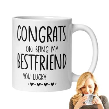 Imagem de Caneca de café de cerâmica,Caneca de cerâmica, Irmã Latte Caneca, Canecas de café xícara de chá novidade copo de leite para mulheres crianças meninas homens máquina de lavar louça segura