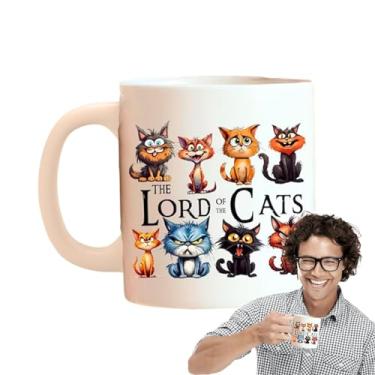 Imagem de Caneca animal, caneca animal bonito | Xícaras de chá decorativas | Caneca de café cerâmica para água de chá de leite, copos para beber 350ml, canecas de chá com padrão de cachorro e gato