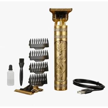 Imagem de Máquina de Cortar Cabelo e Barbeador Elétrico Recarregável, Aparador de Cabelo e Barba, Sem Fio, com 4 Alturas de Corte e Bateria Duradoura