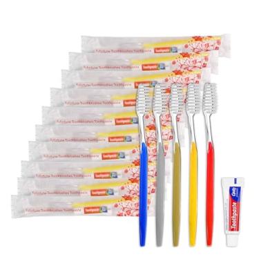 Imagem de Fafortune 30pcs Pincel de Dentes Disponível com Pasta de Dentes (5 Cores)