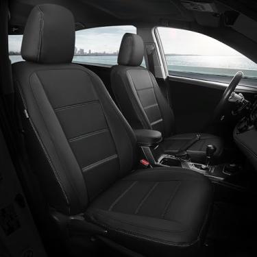 Imagem de FREESOO Capas de assento de carro de ajuste personalizado para Toyota Corolla Hybird LE 2023 2024 2025, capas de assento de couro de luxo, almofadas protetoras de assento de carro à prova d'água