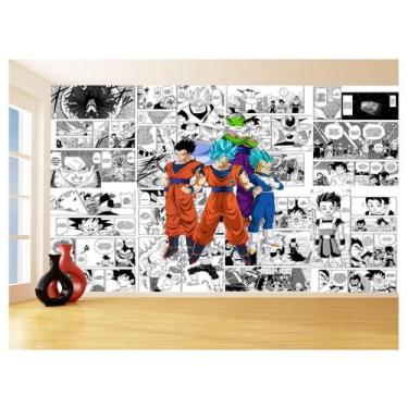 Imagem de Papel De Parede Dragon Ball Goku Vegeta Anime 3,5M Dbz676 - Você Decor