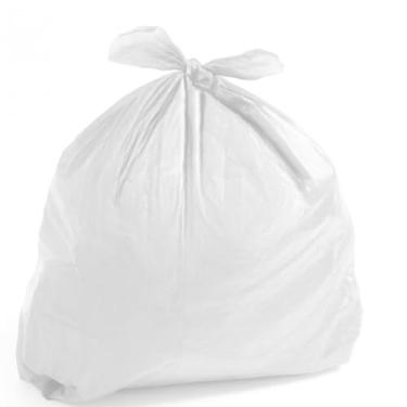 Imagem de Saco de Lixo 100 Litros Cor Branco Coleta Seletiva | Material Reforçado Ultra Resistente | Ideal para Condomínios, Comércios e Residências(100 UNIDADES)