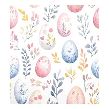 Imagem de Blueangle Capa magnética para lava-louças ovos coloridos de Páscoa, decoração da capa da máquina de lavar louça, adesivos de eletrodomésticos, adesivos de eletrodomésticos, 58 cm C x 66 cm adesivo