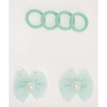 Imagem de Kit 6 Peças Presilhas E Elástico De Cabelo Infantil Ma-91807 - MARISA,