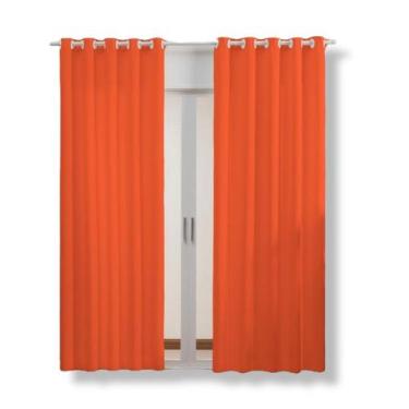 Imagem de Cortina Oxford Decorativa Cores vivas Para Sala ou Quarto Tecido Cobre