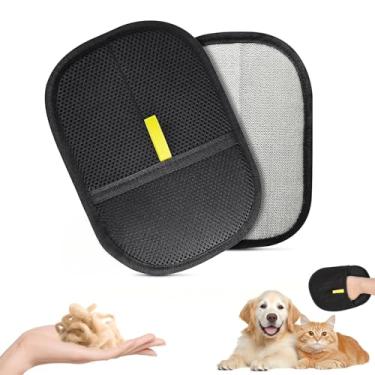 Imagem de Luva de remoção de pelos de animais de estimação Magic Brush para móveis e interiores de carros – Luvas eletrostáticas reutilizáveis, levanta a pele de roupas, roupa de cama, sofá, 1 pacote com 1 luva