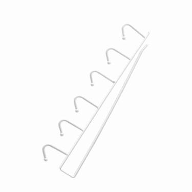 Imagem de YOUTHINK Rack de Armazenamento de Cozinha Multifuncional, Ganchos de Suspensão de Ferro, Organizar Canecas e Utensílios, Perfeito para Guarda-roupa e Espaço de Armário (Branco)