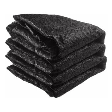 Imagem de Tela de Sombreamento 80% Preta Preto 1x10m Horta Estufa Garagem Proteção Solar Anti UV