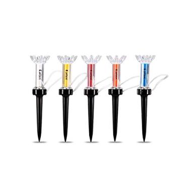 Imagem de 5 unidades de Tee Treinamento Golfe Magnético Step Down Golf Holder Tees Acessórios Auxiliares para Golfistas