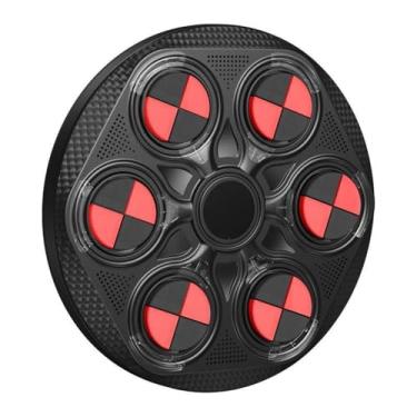 Imagem de Máquina de Box Eletrônica Inteligente com Bluetooth, Display Digital, Luzes LED, 41,5cm Diâmetro, Recarregável USB-C, Treino de Agilidade e Reflexos, Preto/Verde/Vermelho Sortido