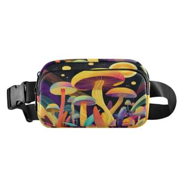 Imagem de CEBUGI Mini pochetes de caminhada para homens e mulheres, lindas pochetes resistentes à água com cinto ajustável para treino, viagem, corrida