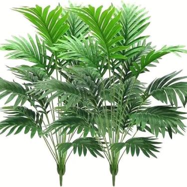 Imagem de KIT2 Planta Artificial Palmeira Areca Real Toque plantas artificiais decorativas(24folha 80cm,1)