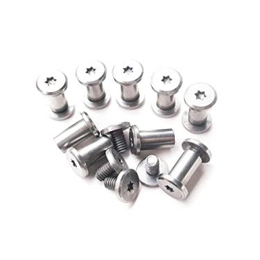 Imagem de NC HAISDA Facas dobráveis Corby Bolts Faca de bolso Pivô Pivô EDC Knifemakers Tampas de rosca Rebites DIY Faca Alça Rebites 10 Peças 9 mm