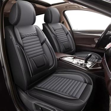 Imagem de DISUTOGO Conjunto completo de capas de assento adequadas para Subaru Outback 2007-2025 Capas de assento de carro de couro para proteção de assento impermeável Outback com Airbag Compatível com Airbag