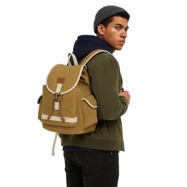 Imagem de Mochila canvas casual zup - Zup Bag, Caqui