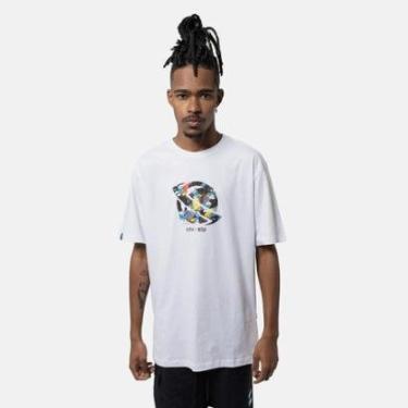 Imagem de Camiseta Lost Smurfs Saturn Preto-Masculino