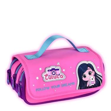 Imagem de Estojo Escolar Luluca 3 Compartimentos Ziper Metal Personalizado