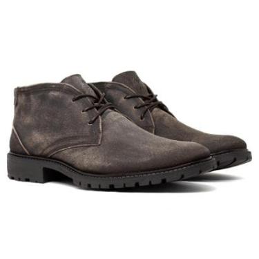 Imagem de Bota Masculina Cavalera Confort Dlave Casual Cadarço Couro Cano Médio Conforto 62110052-Masculino