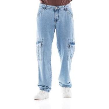 Imagem de Calça Jeans Masculina Arauto Cargo-Masculino