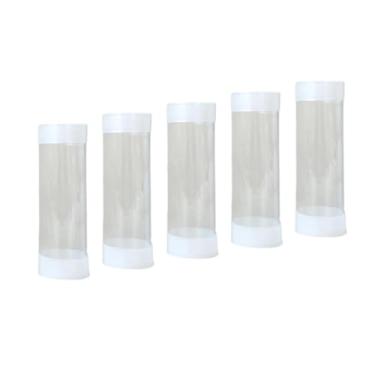 Imagem de KiBcsLic Conjunto de 5 Tubos Organizadores para Bolas de Golfe, Recipiente Colecionável Portátil Antirriscos, Acessórios, Porta-Bolas de Golfe em Formato de, S