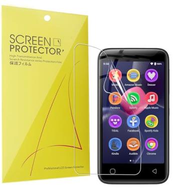 Imagem de Lamshaw Compatível com protetor de tela Globluum Mp3 Player, [pacote com 6] Película transparente TPU de cobertura total compatível com o leitor de MP3 Globluum SU7 de 4 polegadas (pacote com 6)