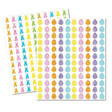 Imagem de JarThenaAMCS 2400 peças de mini adesivos de Páscoa coloridos brilhantes holográficos coelhos de coelho de Páscoa adesivos autoadesivos para agenda, envelope de recompensa, scrapbook, suprimentos DIY