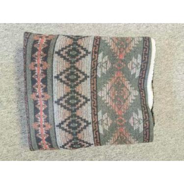 Imagem de Itartshion Cobertor aquecido vestível, manta elétrica de caxemira sintética com 3 níveis de aquecimento, alimentado por USB, padrão sudoeste, 101 x 165 cm (verde (fino))