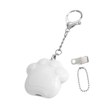 Imagem de KiBcsLic Pingente luminoso para bolsa, acessório para mochila ou sacola, presente ideal para mulheres e meninas, Pata de Gato Branca