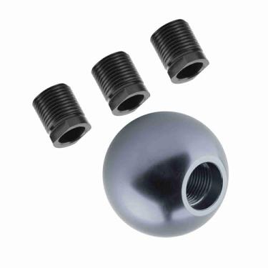 Imagem de Generic Atualização de Alta Sensibilidade do Botão de Mudança de Marcha de Metal para Carro Cabeça de Mudança de Marcha Manual Universal, 3 Adaptadores, Fácil Instalação para Entusiastas ou (Cor Ti)